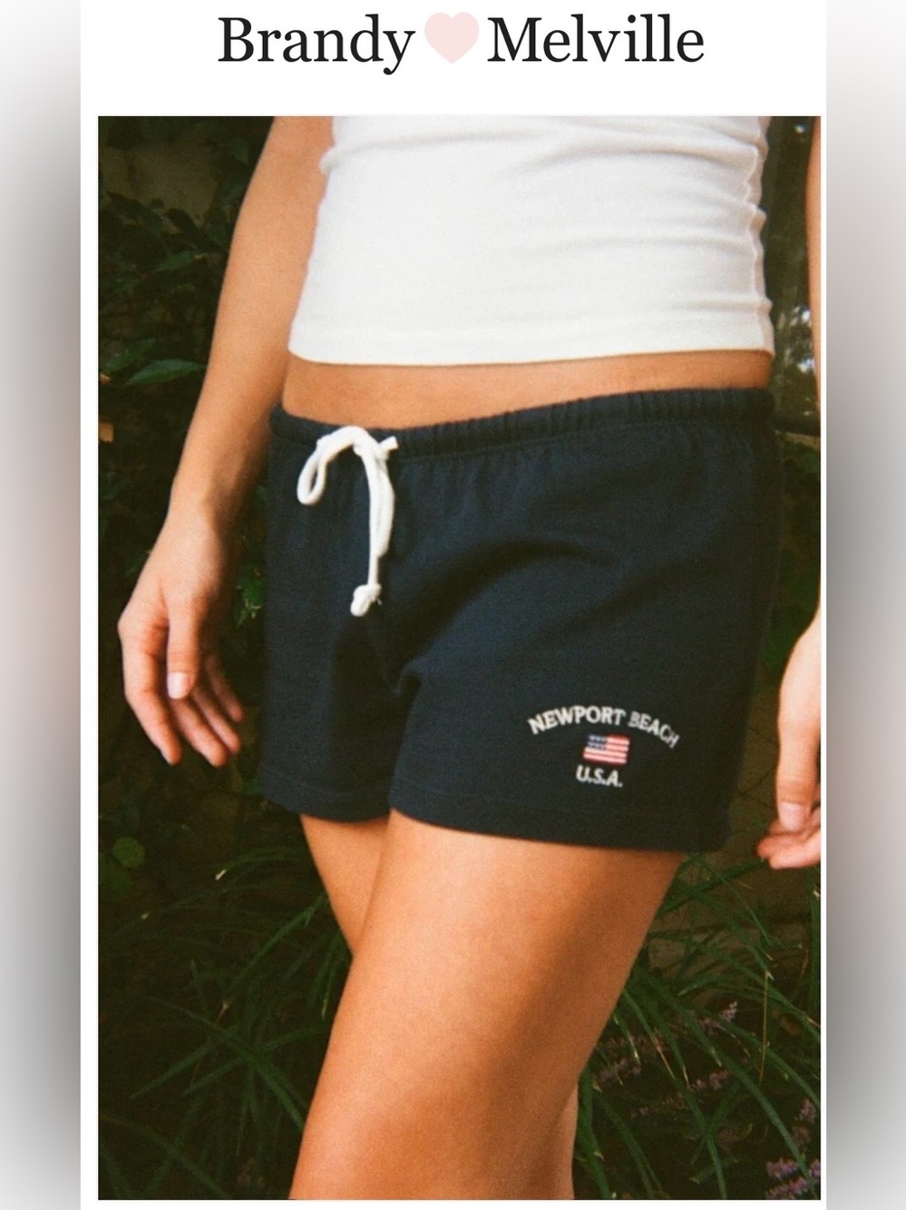 Brandy Melville/John Galt Emery Newport Beach Cotton Sweatshorts